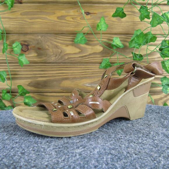 Natural Soul Women's Gladiator‎ Brown Synthetic Sz 7.5 Medium Gently Used 2025 - Picture 1 of 6